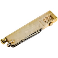 Verdura Gold Utility Knife with Clock and Hidden Pen