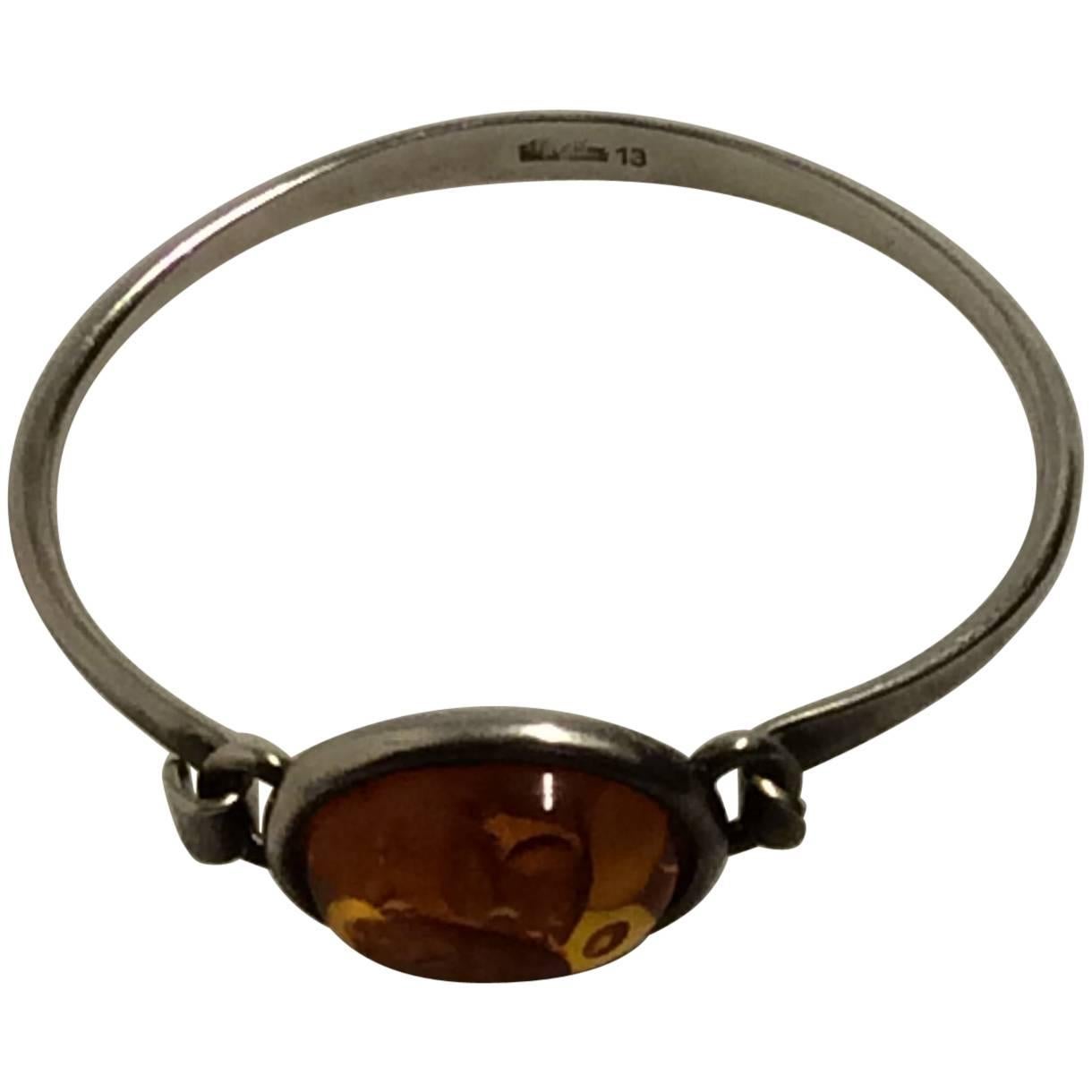 Niels Erik From Sterling Silver Bracelet with Amber