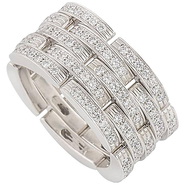 Cartier Diamond Panthere Maillon Ring
