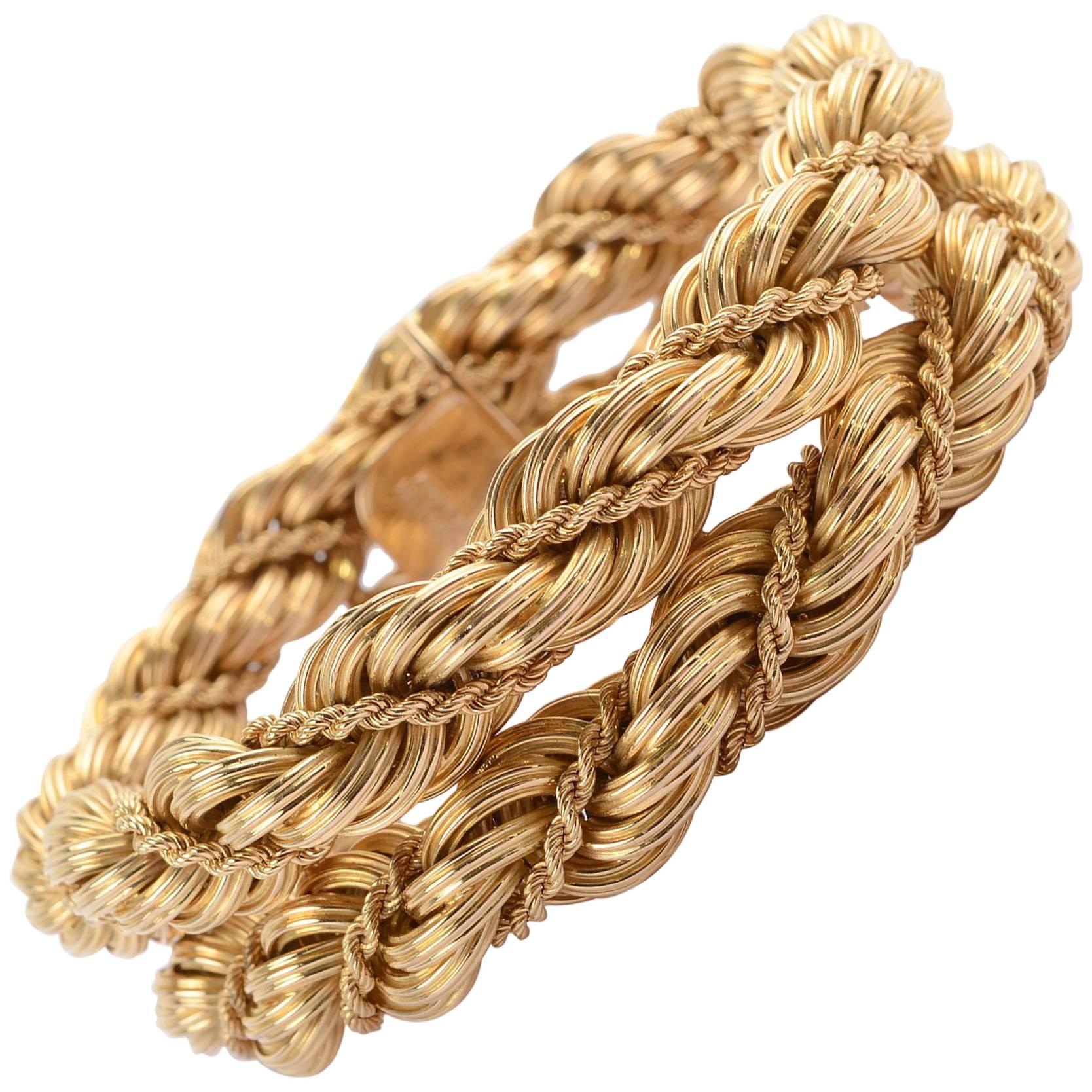 Tiffany & Co. Double Rope Gold Bracelet