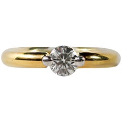 Whitney Boin Diamond Solitaire Engagement Ring