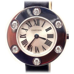 Cartier Ladies White Gold Diamond Love Quartz Wristwatch Ref WE800231