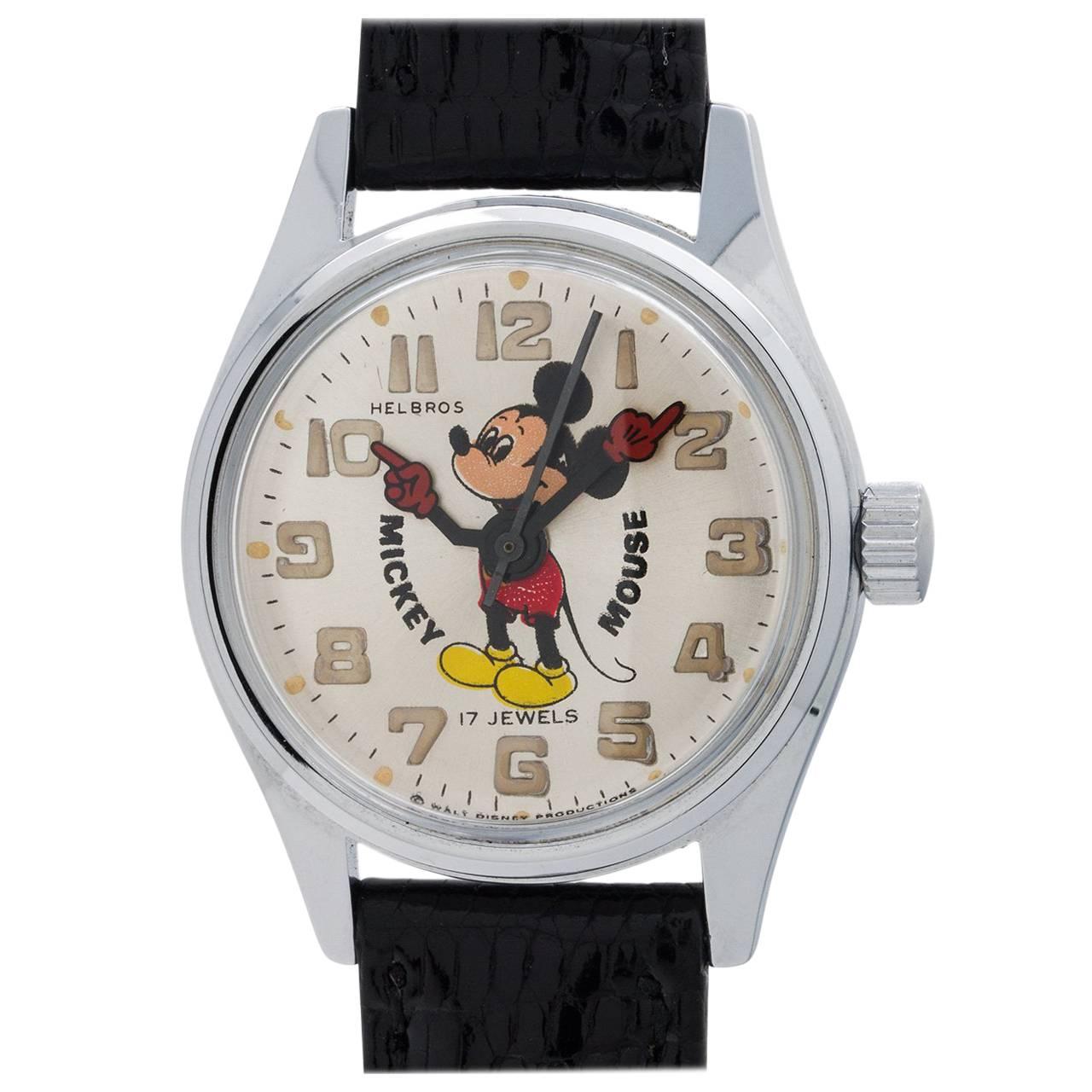 Helbros Mickey Mouse Manual Wristwatch, circa 1970s