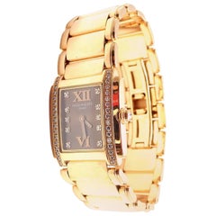 Patek Philippe Damen Rose Gold Diamond Twenty 4 Quarz Armbanduhr Ref 4908/11R