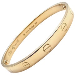 Cartier Vintage Original Aldo Cipullo Yellow Gold Love Bracelet