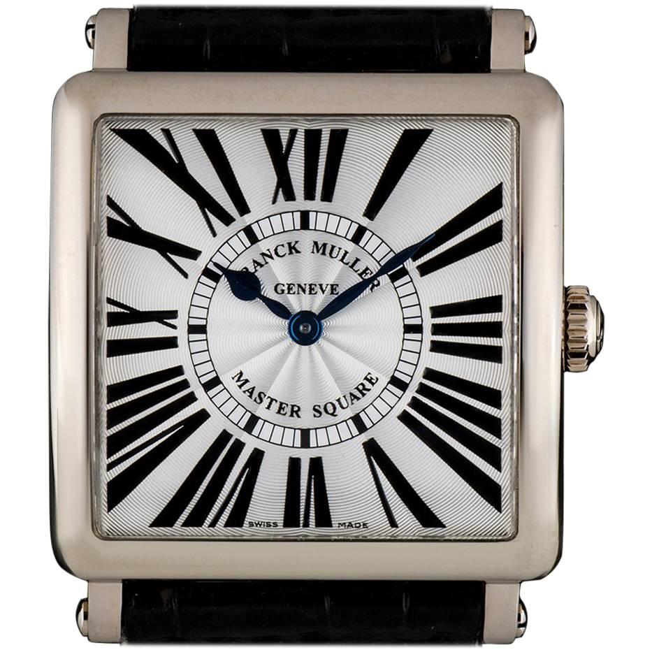 Franck Muller White Gold Master Square Quartz Wristwatch Ref 6002 M QZ 