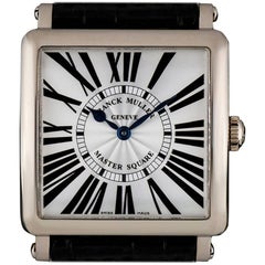 Franck Muller White Gold Master Square Quartz Wristwatch Ref 6002 M QZ 