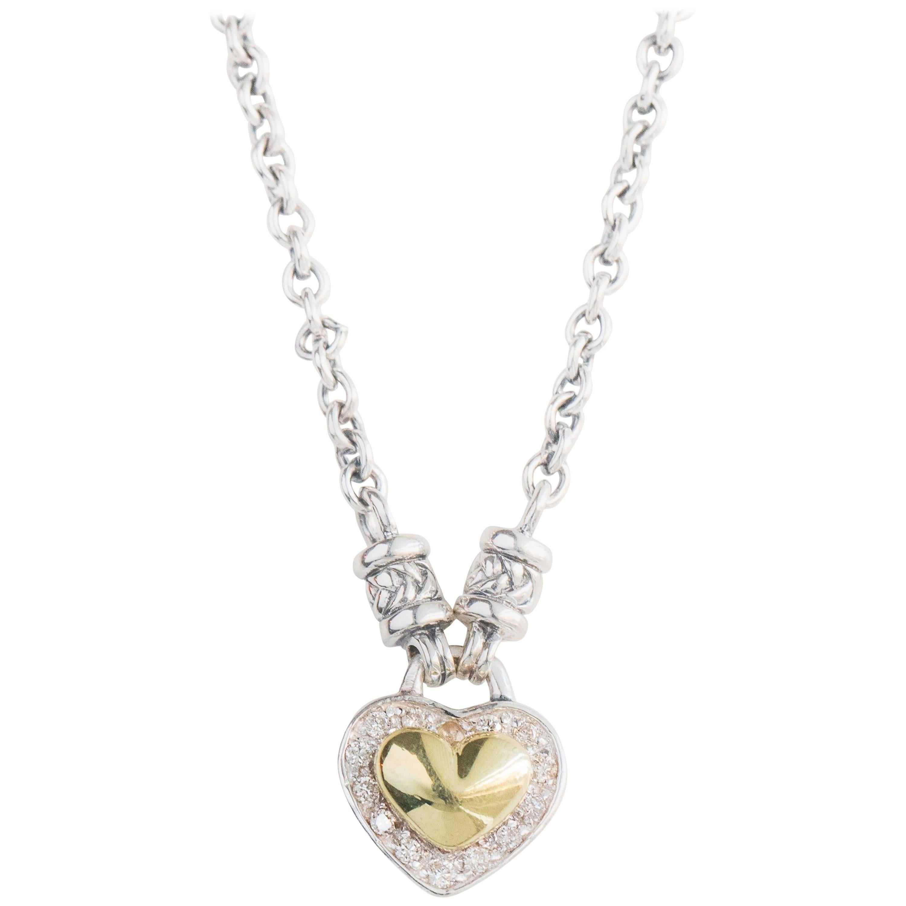 Mabel Heart Charm Holder Necklace JM6270