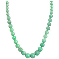 Julius Cohen Jade Bead Necklace