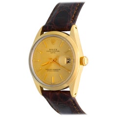 Rolex Yellow Gold Date automatic Wristwatch Ref 15505