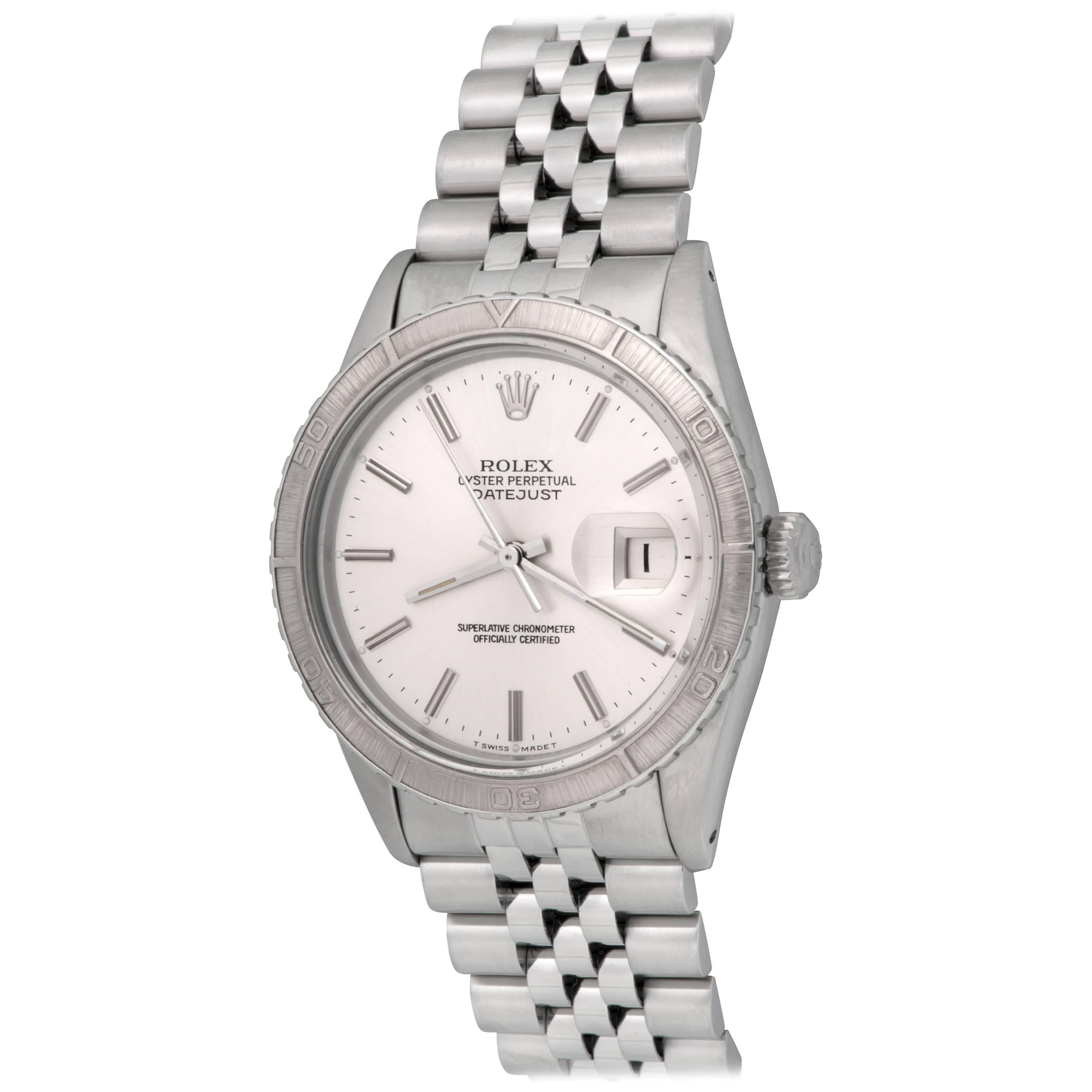 Rolex Stainless Steel Datejust Automatic Wristwatch Ref 16250