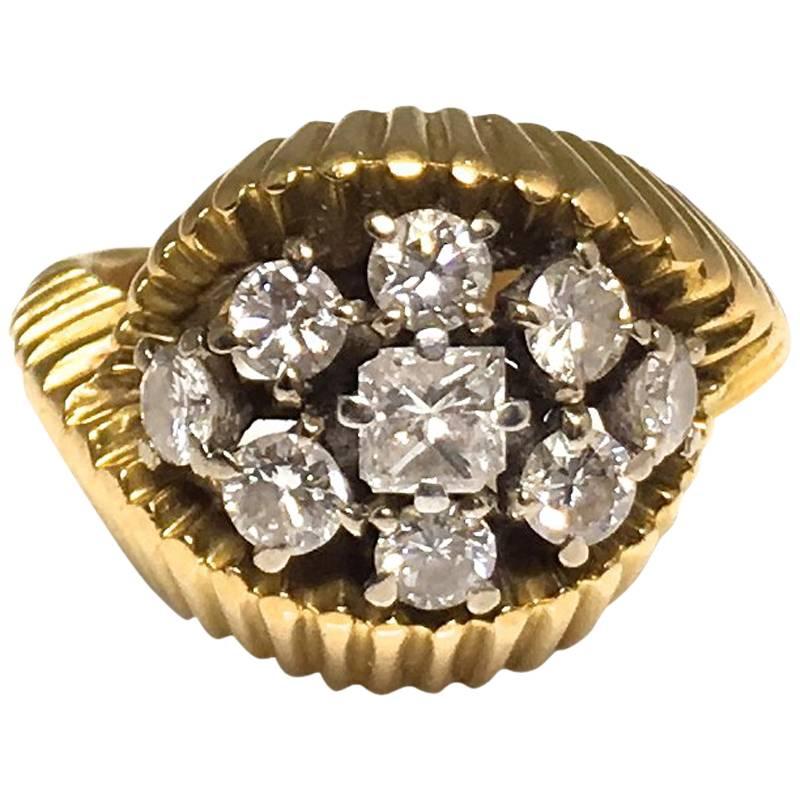 Cartier 1960s Gold and Diamond Ring