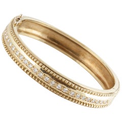 Doris Panos Diamond Bangle in 18K Gold