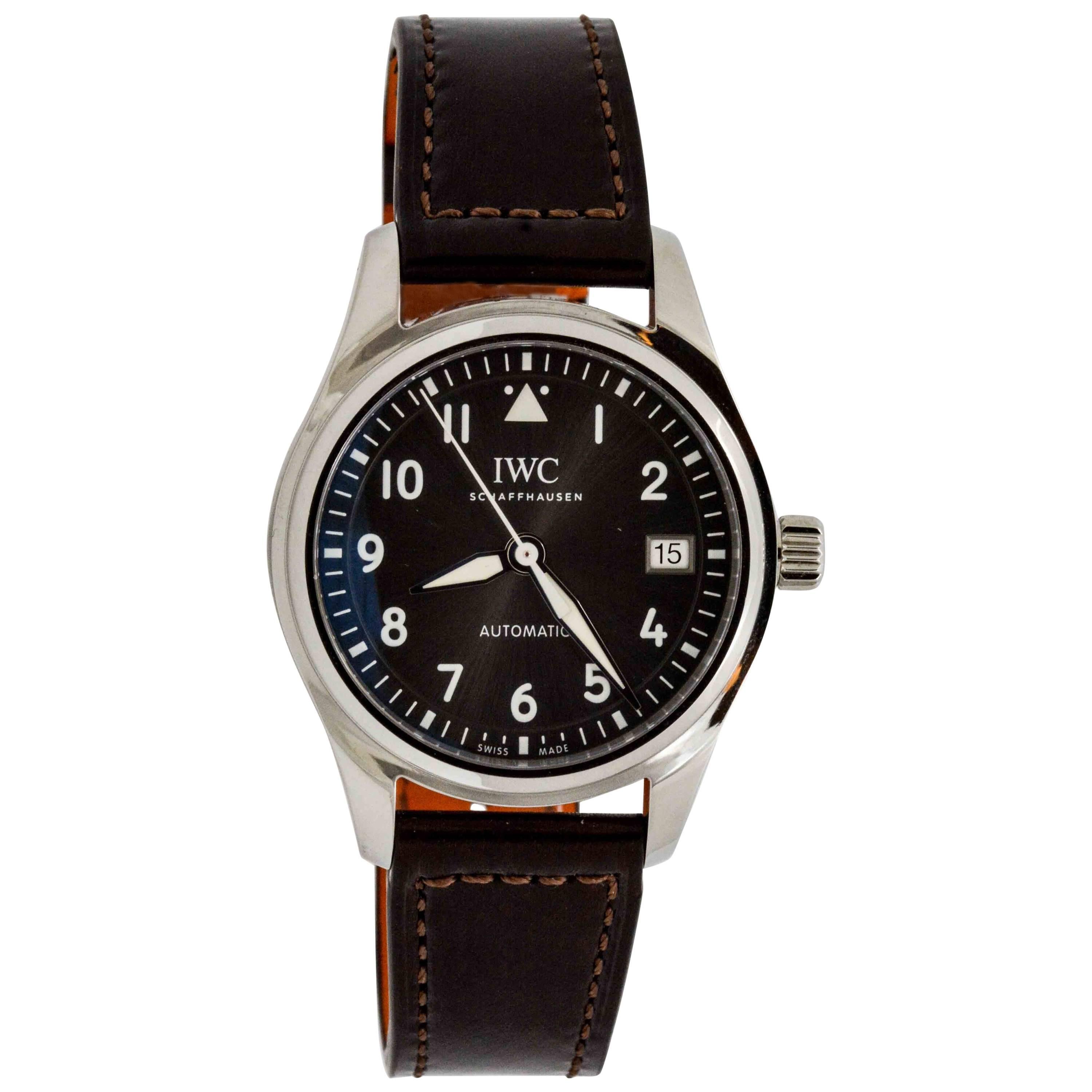 International Watch Company Stainless Steel Pilot Wristwatch