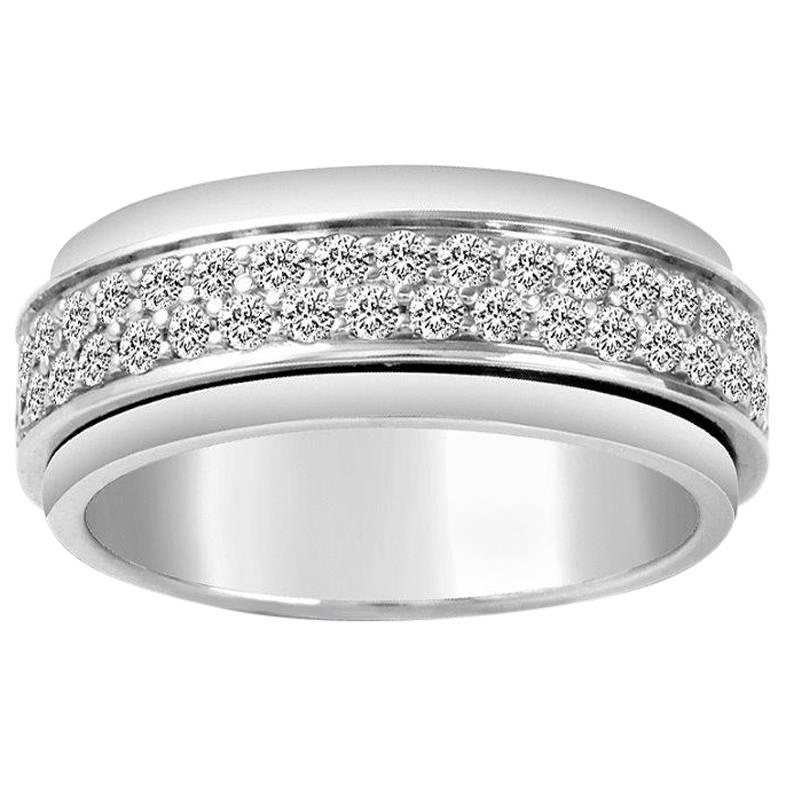 18 Karat White Gold Piaget Possession Ring Set with Diamonds For Sale