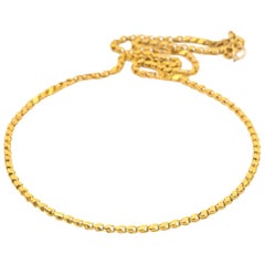 M. Lowe 22 Karat Gold Flat Link Chain