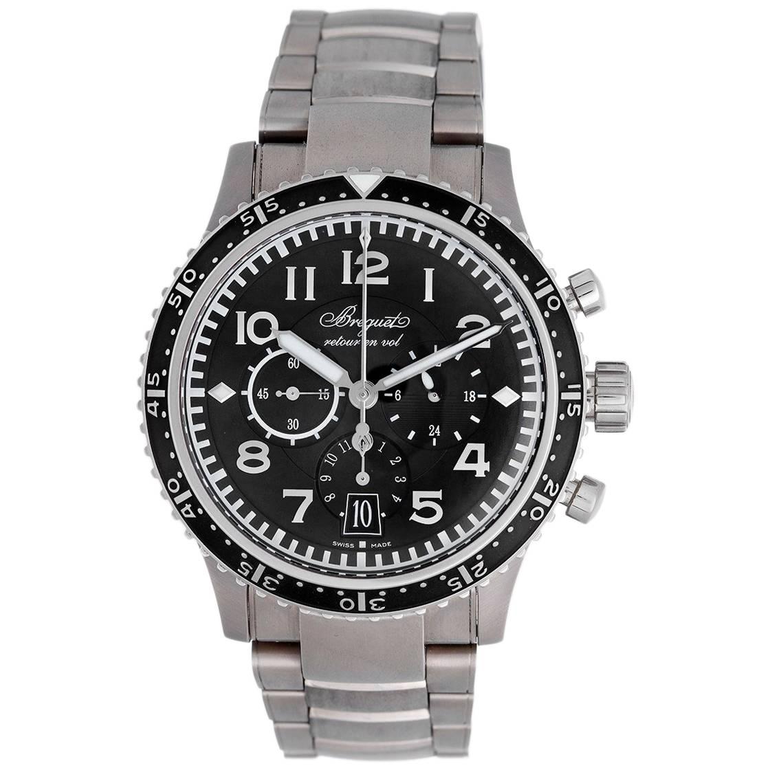 Breguet Transatlantique Type XXI Flyback Men's Titanium Chronograph Watch 3810TI