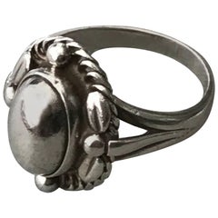 Retro Georg Jensen Sterling Silver Ring, No. 1A (Size 7.25)