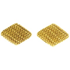 1950s Tiffany & Co. Woven Gold Cufflinks