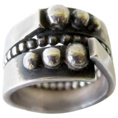 James Parker Sterling Silber San Diego Studio Modernist Ring