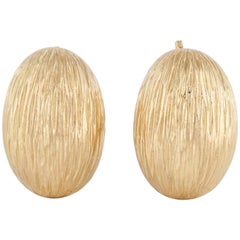 Tiffany & Co. Textured 18K Gold Earrings