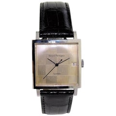 Vintage Girard Perregaux Stainless Steel Art Deco High Grade Automatic Watch