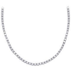 10.83 Carat Diamond Tennis Necklace