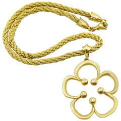 Elizabeth Rand Diamond Flower Necklace