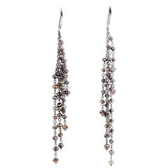 Julius Cohen Brown Diamond Bead Earrings