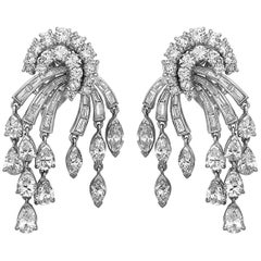 Emilio Jewelry 12.00 Carat Fancy Cut Diamond Earrings