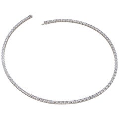 Emilio Jewelry 25.00 Carat Emerald Cut Diamond Necklace