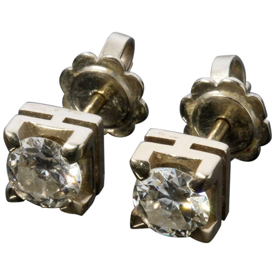 Diamond Gold Earrings For Sale