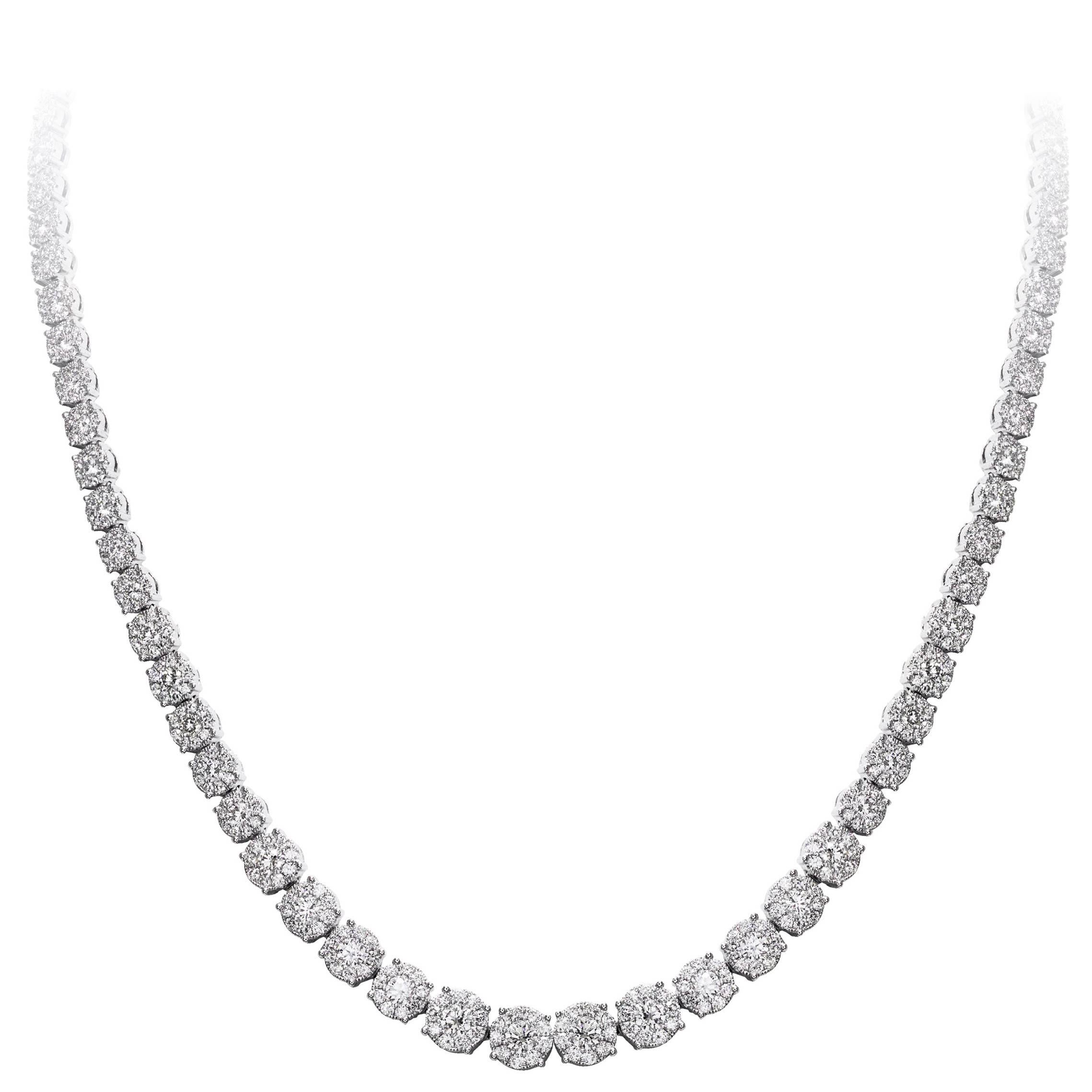 Diamond Riviera Graduating Necklace