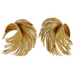 Tiffany & Co. 1960s Century Gold Earrings