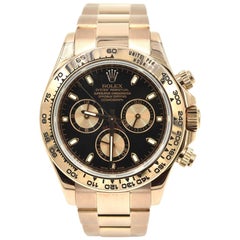 Rolex Rose Gold Daytona Chronograph automatic Wristwatch Ref 116505