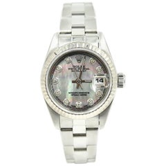 Rolex Ladies Stainless Steel Datejust automatic Wristwatch Ref 69174