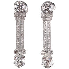 Antique Art Deco Diamonds Earrings