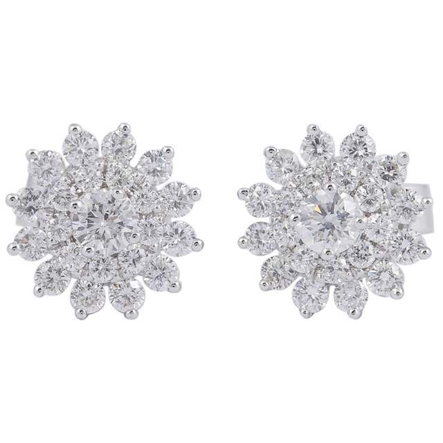 CHANEL Diamond Star Stud Earrings at 1stdibs