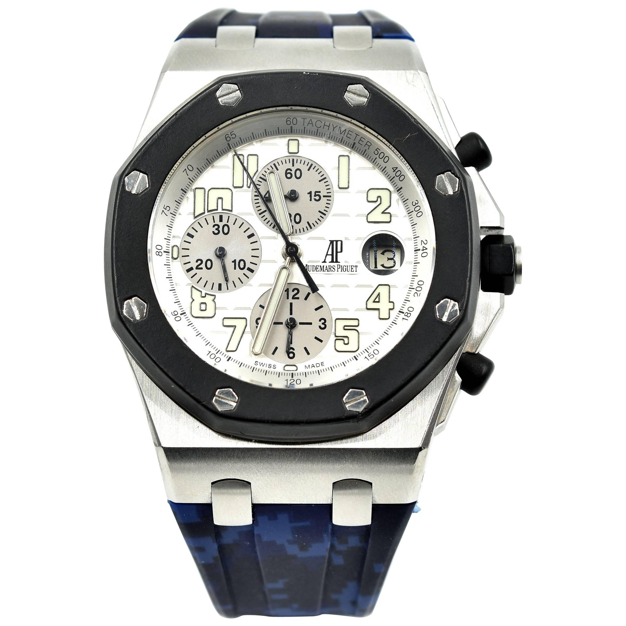 Audemars Piguet stainless steel Royal Oak Offshore Chronograph Wristwatch