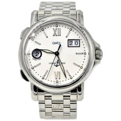 Ulysse Nardin stainless steel Big Date GMT automatic Bracelet Wristwatch