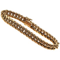 Classic Curb Link Chain 18 Karat Gold Bracelet