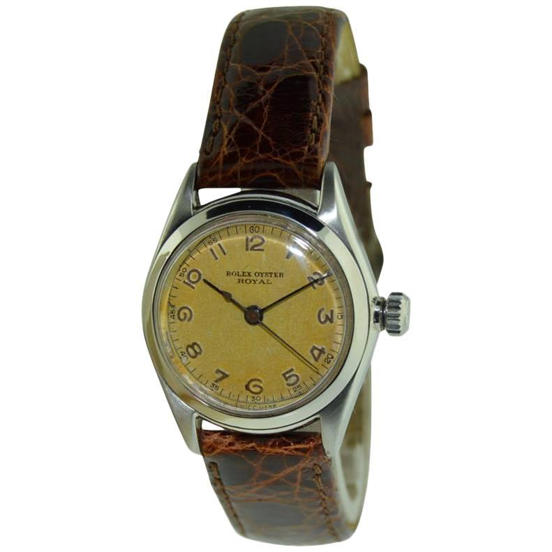 Rolex Stainless Steel Oyster Original Manual Wrist Watch, 1937