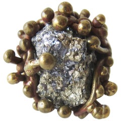 Pal Kepenyes Pyrite Bronze Bague Brutalist