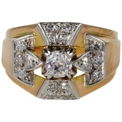 Art Deco Diamond Buckle Ring