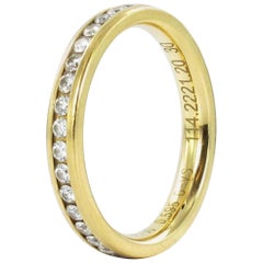 0.59 Carat Diamond Yellow Gold Eternity Ring 0.59 Carat Diamond Yellow Gold Eternity Ring