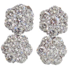 Van Cleef & Arpels Fleurette Diamond Gold Earrings