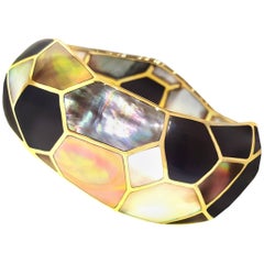 Ippolita Mother-of-Pearl and Black Onyx Mosaic Bangle Bracelet