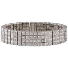 Chopard White Gold Ice Cube Diamond Bracelet