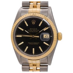 Vintage Rolex yellow gold stainless steel Datejust self winding wristwatch, circa 1986