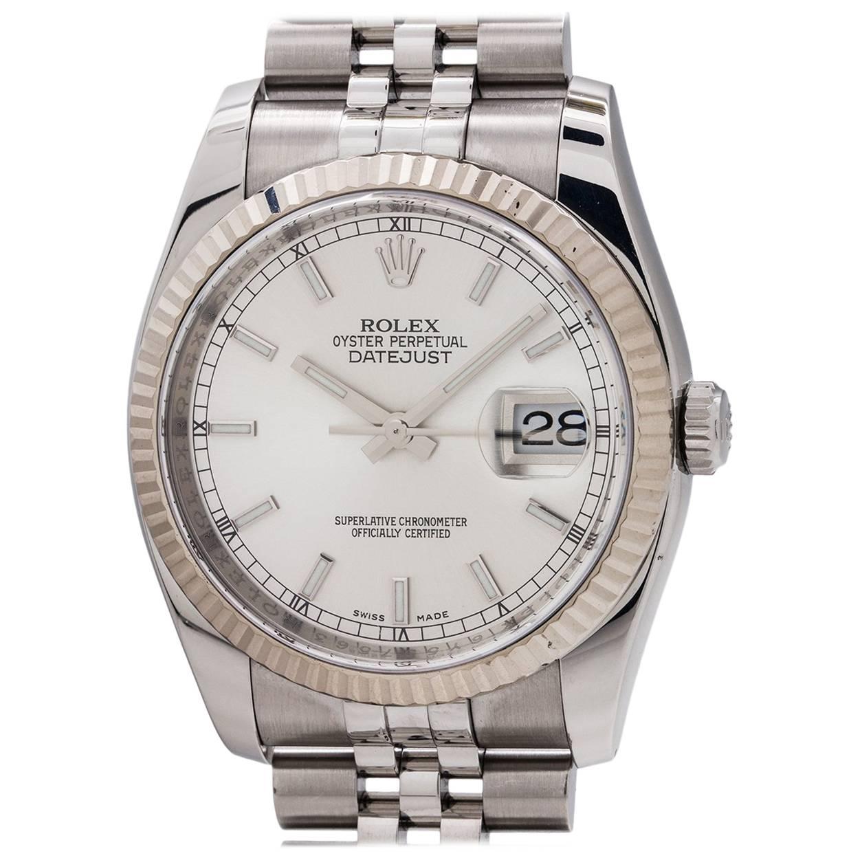 Rolex Stainless Steel Datejust self winding Wristwatch Ref 116234, circa 2010